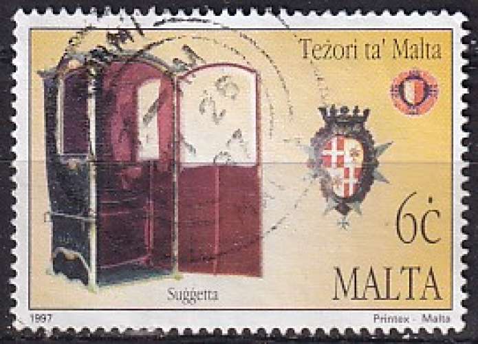malte ... n° 984  obliteré ... 1997