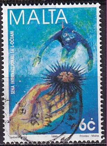 malte ... n° 1018  obliteré ... 1998
