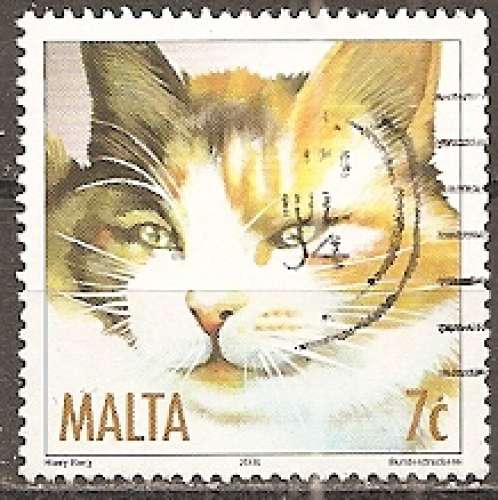 malte ... n° 1286  obliteré ... 2004