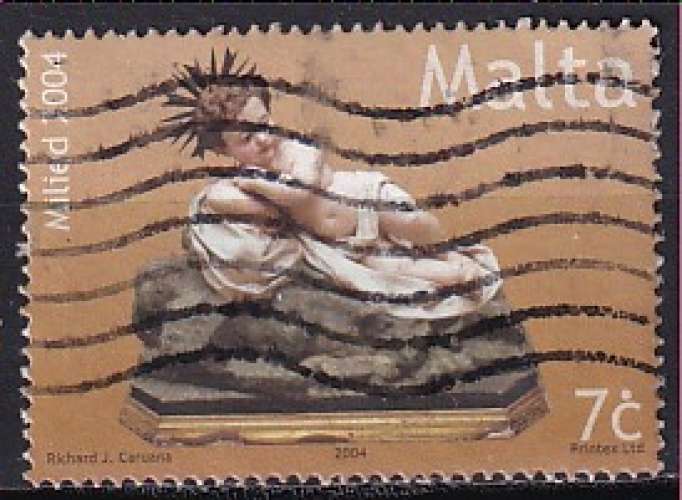 malte ... n° 1332  obliteré ... 2004