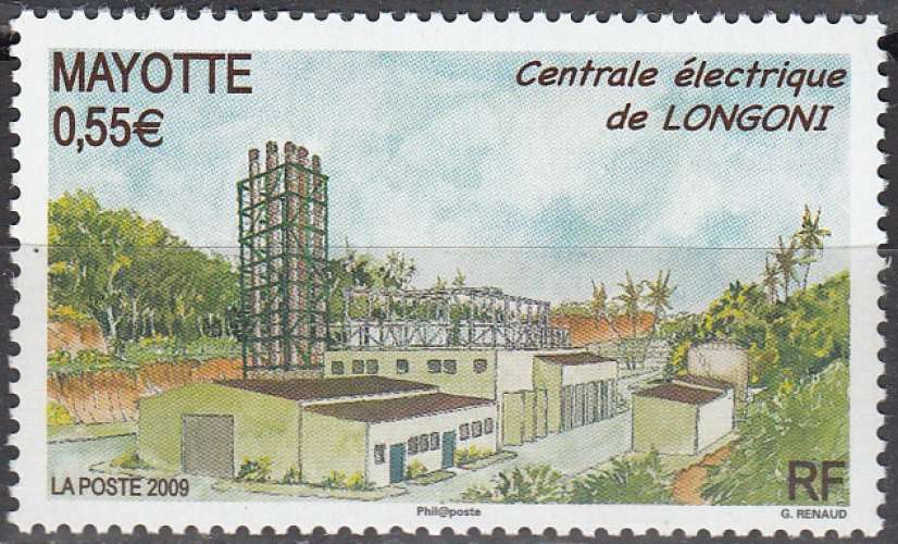 Mayotte 2008 Yvert 220 Neuf ** Cote (2017) 2.30 € Centrale électrique de Longoni