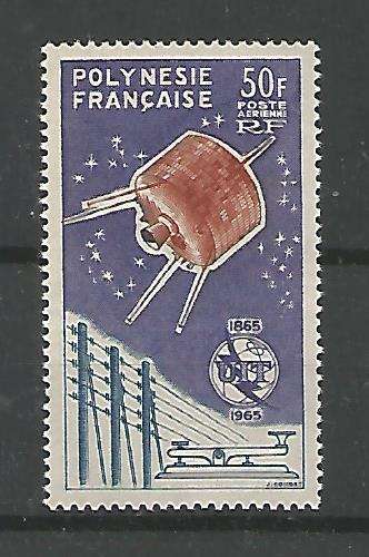 Polynésie Française - 1965 - Anniv union Intern Telecom - Tp n° Aér 10 - Neuf * 