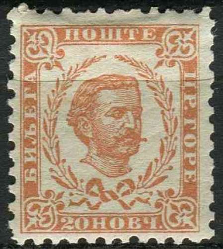 MONTENEGRO 1894 NEUF* charnière N° 25