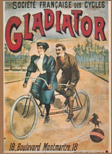 cpm  Reproduction d'affiche Tandem Gladiator