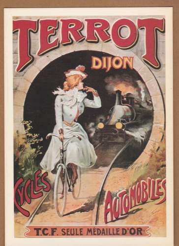 cpm  Reproduction d'affiche Terrot Cycles Automobiles 