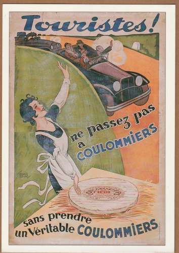 cpm 77  Reproduction d'affiche  Coulommiers  ( automobile )
