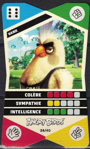 CORA Collector Angry Birds 2020 Carte à jouer Hank 24/40