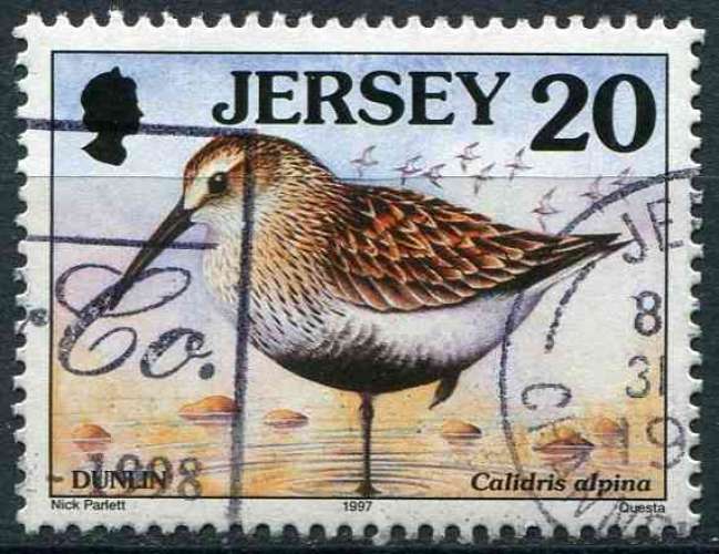 JERSEY 1997 OBLITERE N° 762 oiseaux
