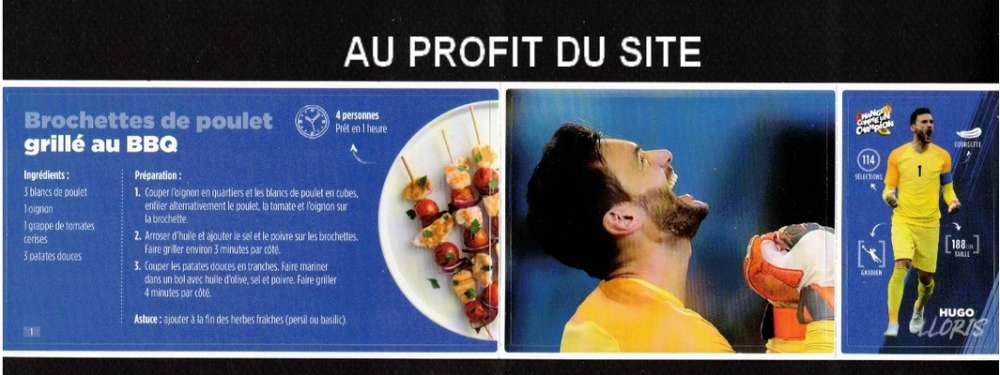 Au profit du site autocollant Carrefour Mange comme un champion H Loris  frais 0,06€ seulement