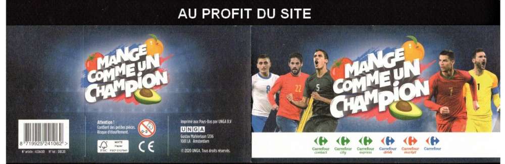 Au profit du site autocollant Carrefour Mange comme un champion L Modric  frais 0,06€ seulement