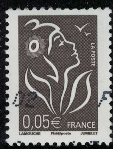 France 2005 Oblitéré Used Marianne de Lamouche bistre 0,05€ Y&T 3754 SU