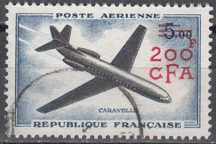 Réunion 1961 Michel 419 O Cote (2005) 4.00 € Caravelle Cachet rond