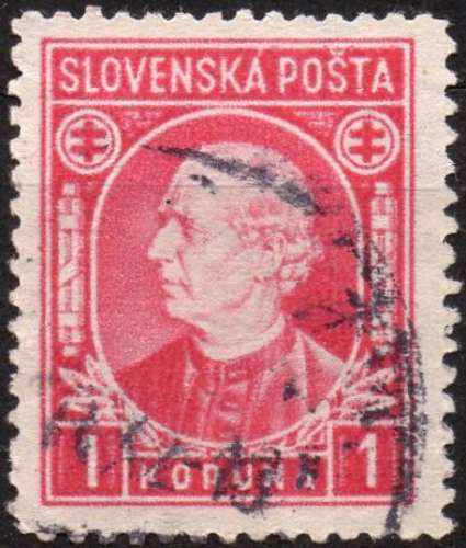 P378 - Y&T n° 27 - oblitéré - Andrej Hlinka - 1939 - Slovaquie