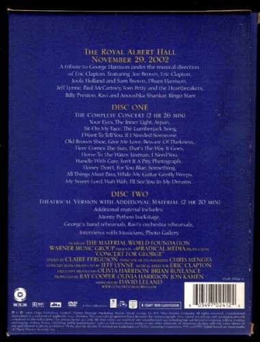 2003 Europe 2 X DVD Video, PAL, DTS Concert for George Warner Strategic Marketing 034970241-2