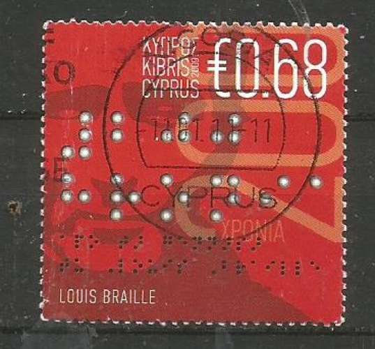 Chypre 2009 - YT n° 1159 - Louis Braille - cote 2,00