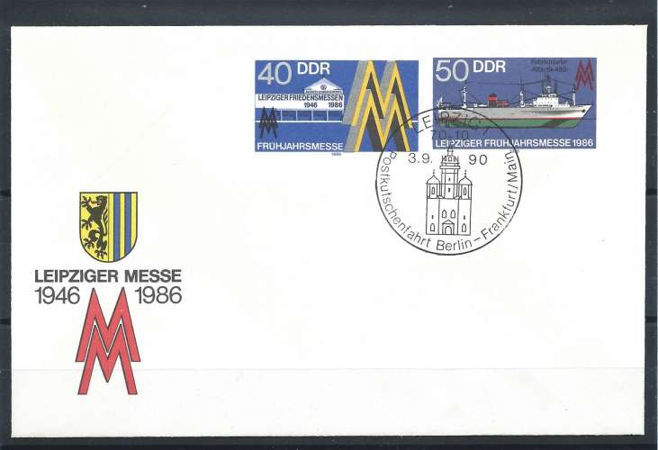Allemagne DDR - Entier postal officiel de la Foire de Printemps de Leipzig 
