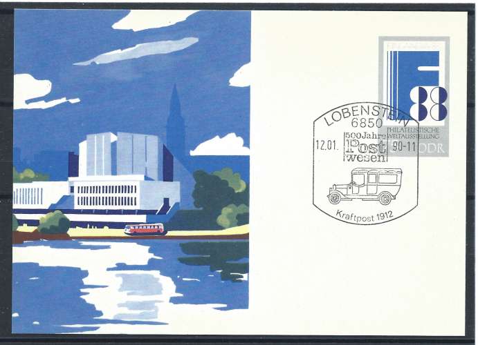 Allemagne DDR - FDC Exposition ''Finlandia'88'' Cachet spécial de Lobenstein 
