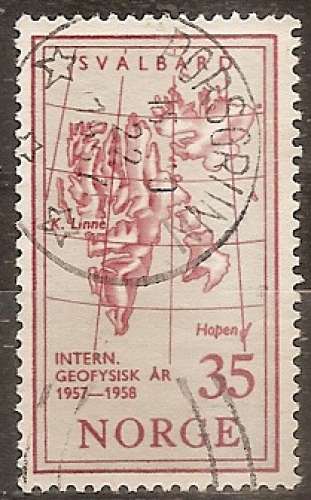 norvege ... n° 377  obliteré ... 1957