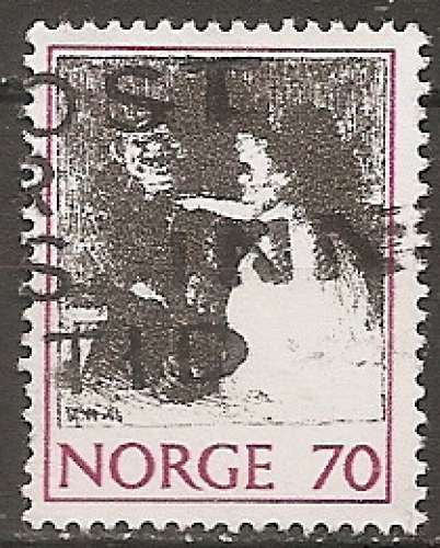 norvege ... n° 588  obliteré ... 1971