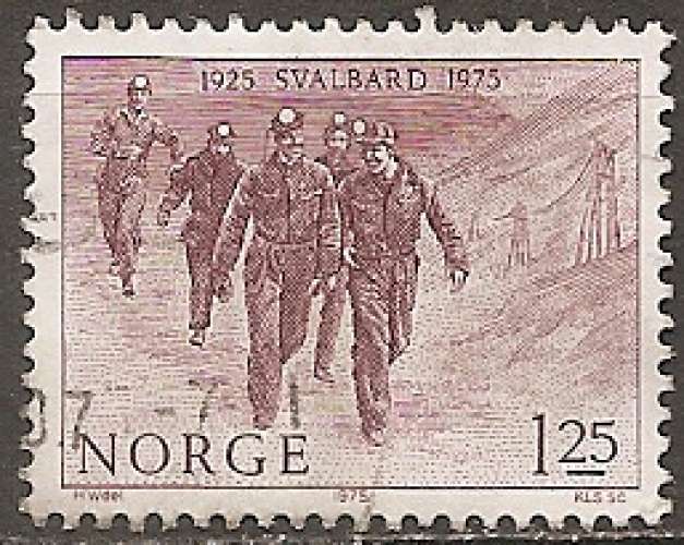 norvege ... n° 666  obliteré - 1975