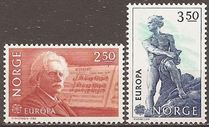 norvege ... n° 841/842  neufs** - 1983