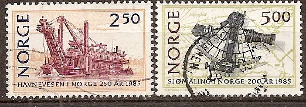 norvege ... n° 892/893  obliterés - 1985