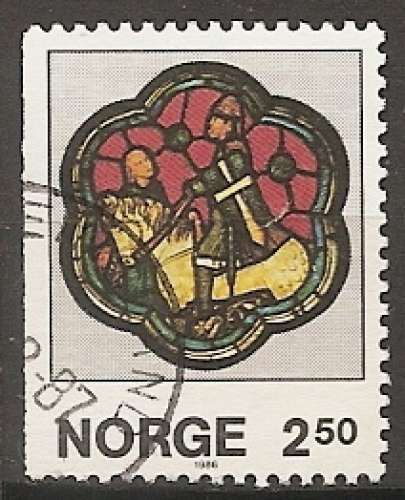 norvege ... n° 916  obliteré - 1986