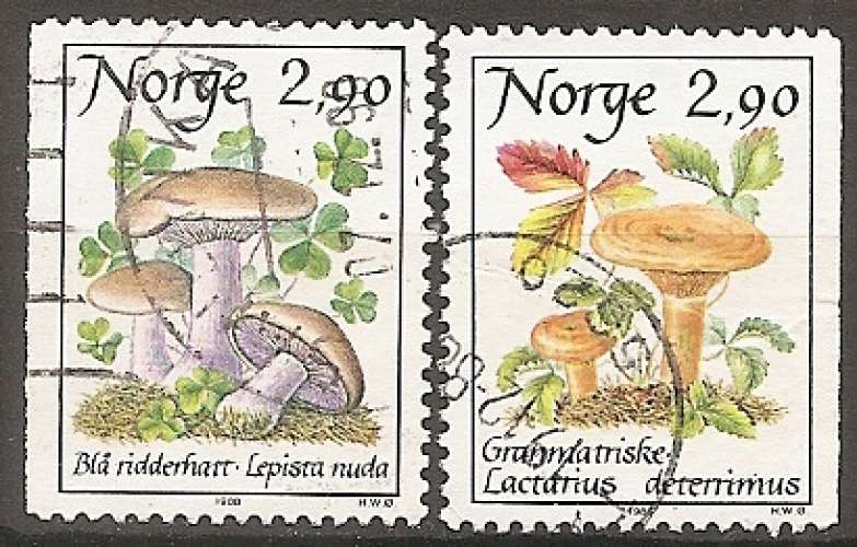 norvege ... n° 946/947  obliterés - 1988