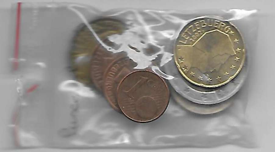 MONNAIES LUXEMBOURG 2002 LOTS DE 8 pièces neuve