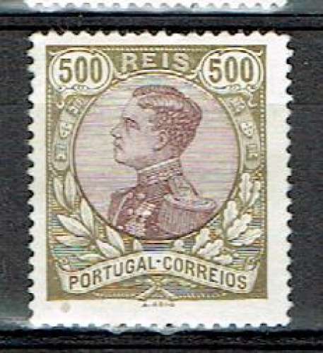 PORTUGAL 1910 - YT 166 * MH LÈGER AMINCI.
