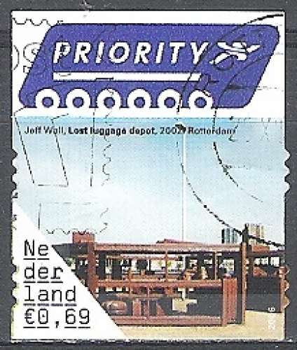 Nederland 2005 Michel 2381 O Cote (2008) 1.40 Euro Jeff Wall Rotterdam dépôt de bagages Cachet rond