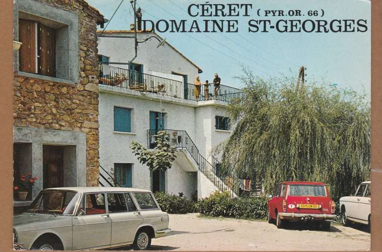 cpm  66 Céret Domaine ST-Georges  camping  (automobiles )