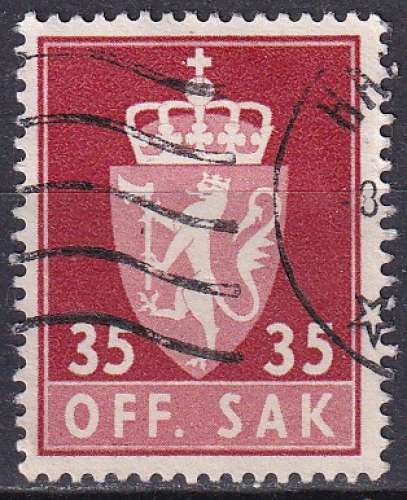 norvege ... service n° 74(A)  obliteré ... 1955