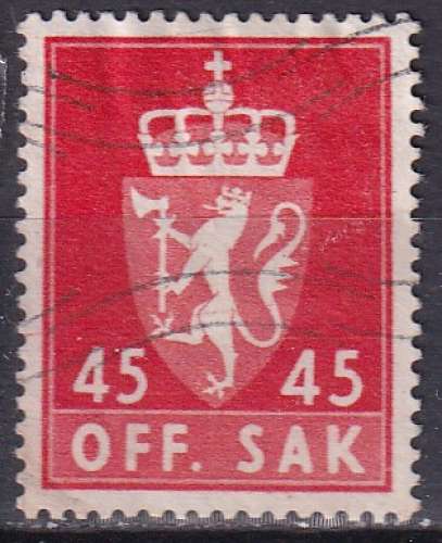 norvege ... service n° 77  obliteré ... 1955