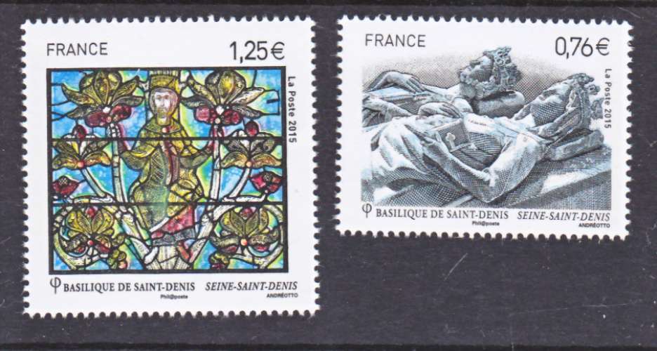 France 4930 4931 Saint Denis du bf  neuf **TB MNH sin charnela prix de la poste 2.01