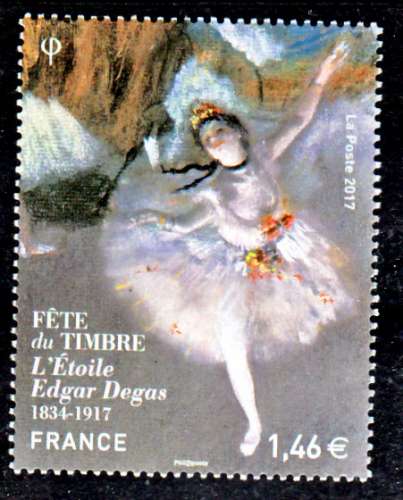 France 5131 fete du timbre l'étoile de Degas du bf  neuf **TB MNH sin charnela prix de la poste 1.46