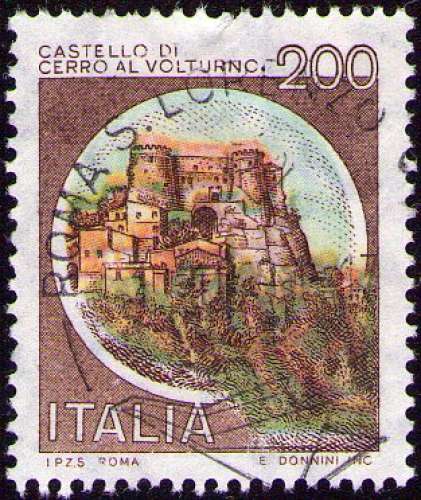 Italie - 1980 - Y&T n° 1445 - Obl. - Château de Cerro al Volturno - Isernia - Série courante