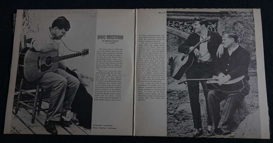 1970 France 2 X Vinyl LP Album Doc Watson on stage featuring Merle Watson  Vanguard VSD 9/10
