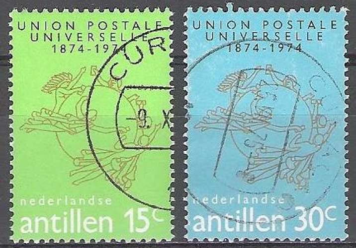 Nederlandse Antillen 1974 Michel 287 - 288 O Cote (2004) 1.20 Euro Centenaire de l'UPU Cachet rond