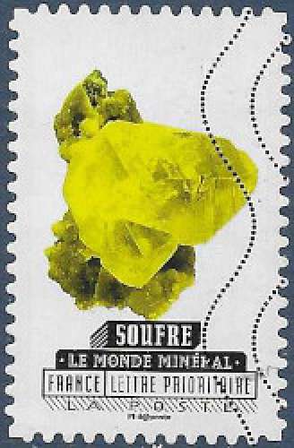 FRANCE 2016 : yt 1228 Oblitéré/Used  # Monde minéral - Soufre
