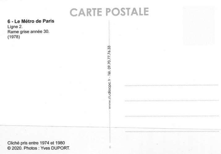 JPR 06 - Rame Sprague - Ligne 2 - PARIS - RATP