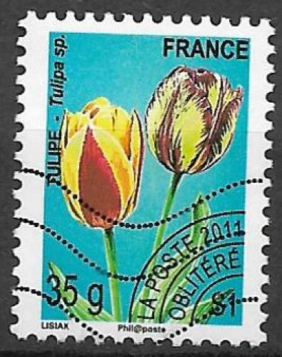 France Préoblitéré 2011 Y&T 259 oblitéré - Tulipes 