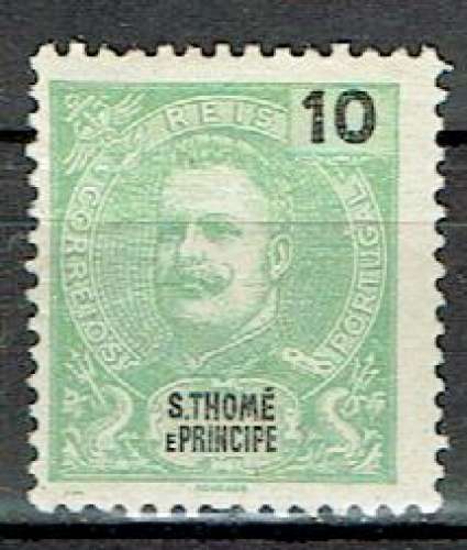 ST THOMAS & PRINCE 1898/1901 - YT 45 MH DENT. 11 3/4.