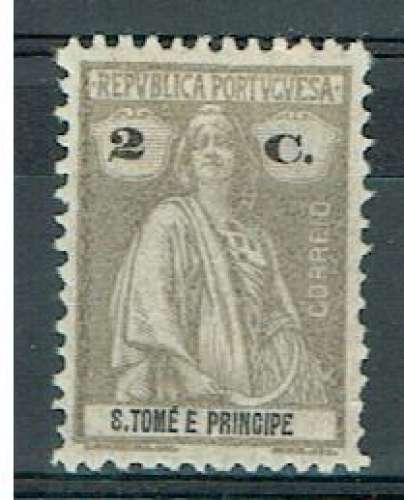 ST THOMAS & PRINCE 1926 - YT 251 MH DENT. 12X11 1/2.