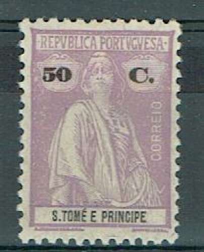 ST THOMAS & PRINCE 1926 - YT 265 MH DENT. 12X11 1/2.