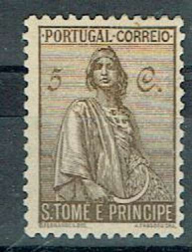 ST THOMAS & PRINCE 1934 - YT 288 MH DENT. 12X11 1/2.