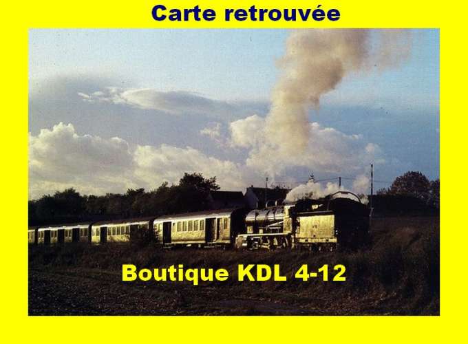 AJECTA 28 - Train, loco 140 C 231 entre VIMPELLES et FLAMBOIN - Seine et Marne - SNCF