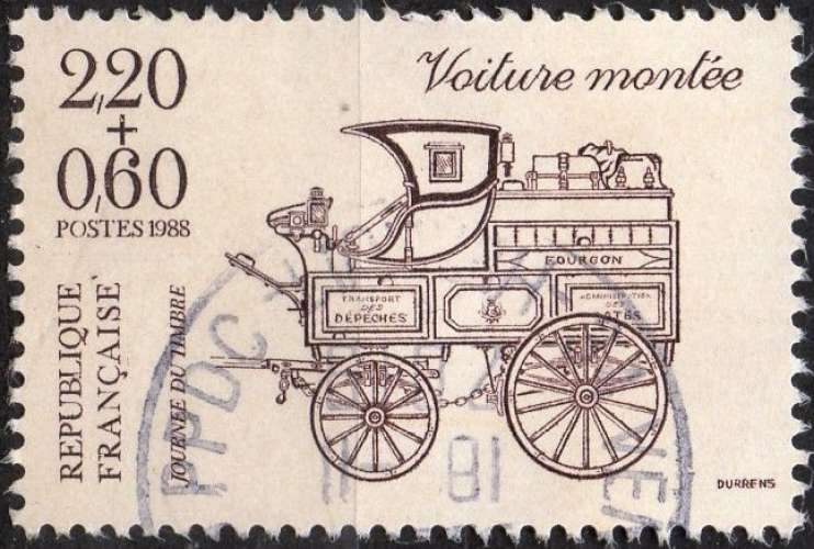 C826 -  Y&T n° 2526 - oblitéré - Voiture montée - 1988 - France
