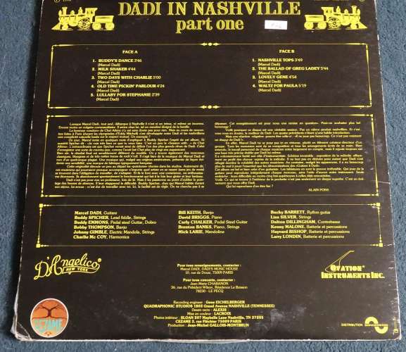 1976 France Vinyl LP Album Gatefold Dadi's picking lights up Nashville Cezame CEZ 1018