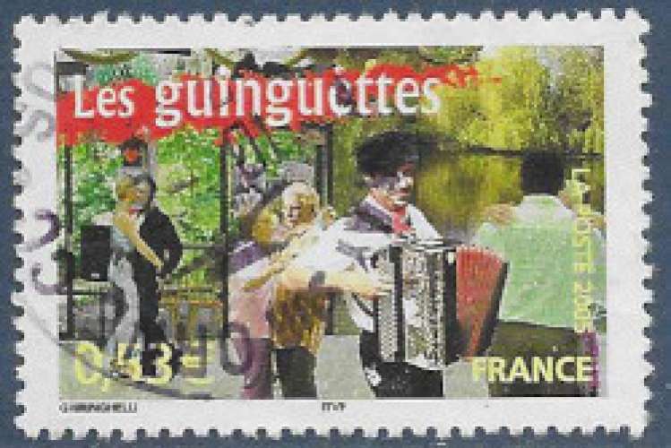 FRANCE 2005 : yt 3770 Oblitéré/Used # Les guinguettes